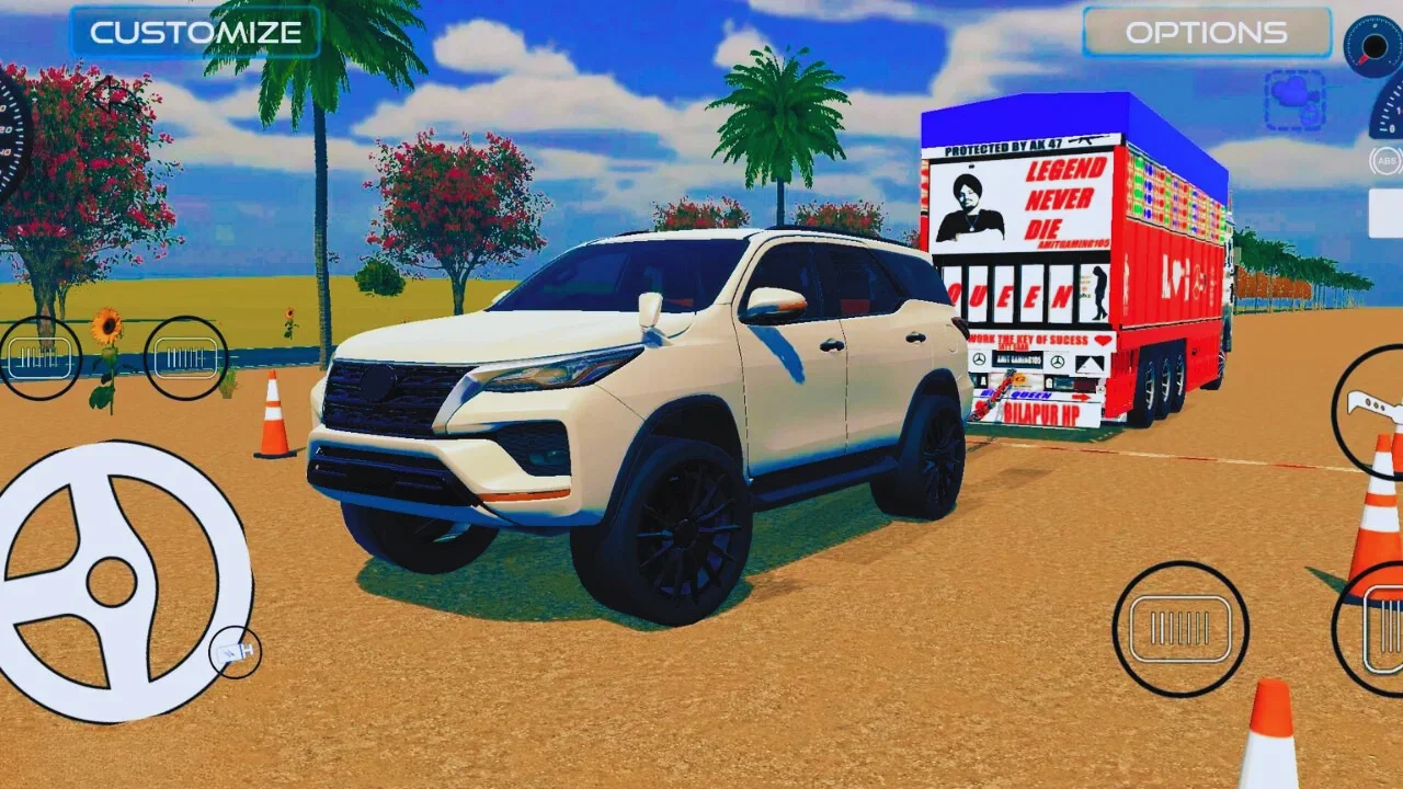 Indian vehicles simulator 3d Cars with Trolley